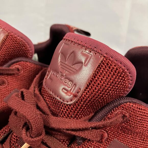 Adidas NMD R2 Shoes Mens Size 11 Maroon Red Boost Knit Sneakers Gum Sole‎ CQ2402 main image 9